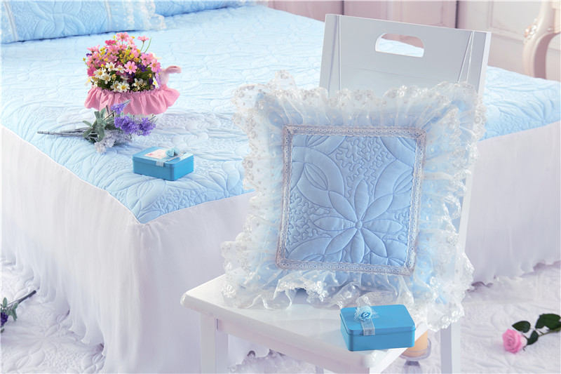 2017 新款方枕系列 方枕（夹棉款） 公主恋人-蓝色