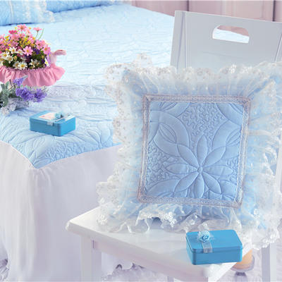 2017 新款方枕系列 方枕（夹棉款） 公主恋人-蓝色