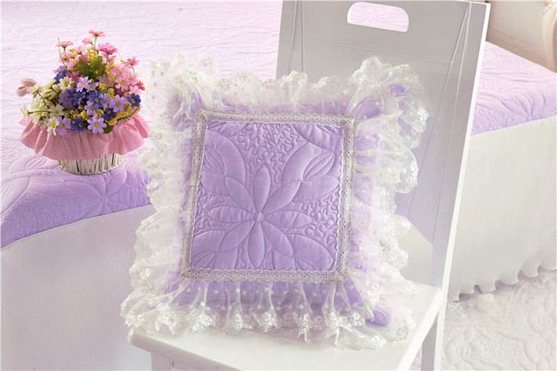 2017 新款方枕系列 方枕（夹棉款） 公主恋人-紫色