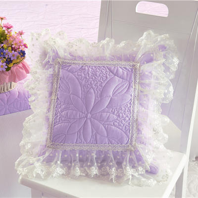 2017 新款方枕系列 方枕（夹棉款） 公主恋人-紫色