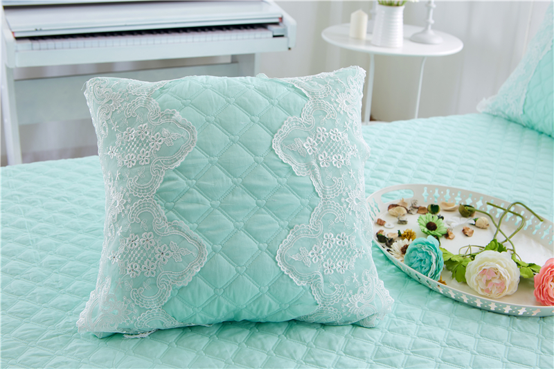 2017 新款方枕系列 方枕（夹棉款） 花的嫁衣 -绿