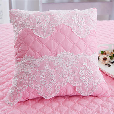 2017 新款方枕系列 方枕（夹棉款） 花的嫁衣-粉色