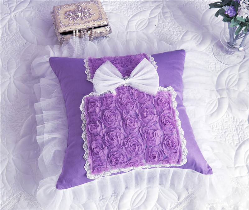 2017 新款方枕系列 方枕（夹棉款） 香水-紫