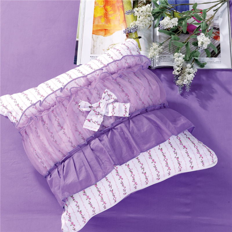 2017 新款方枕系列 方枕（夹棉款） 紫色迷情