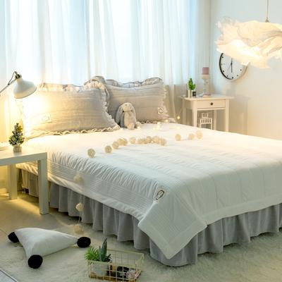 韩国绒单品床单系列（韩国绒夹棉绗缝床单） 160*210cm 白色