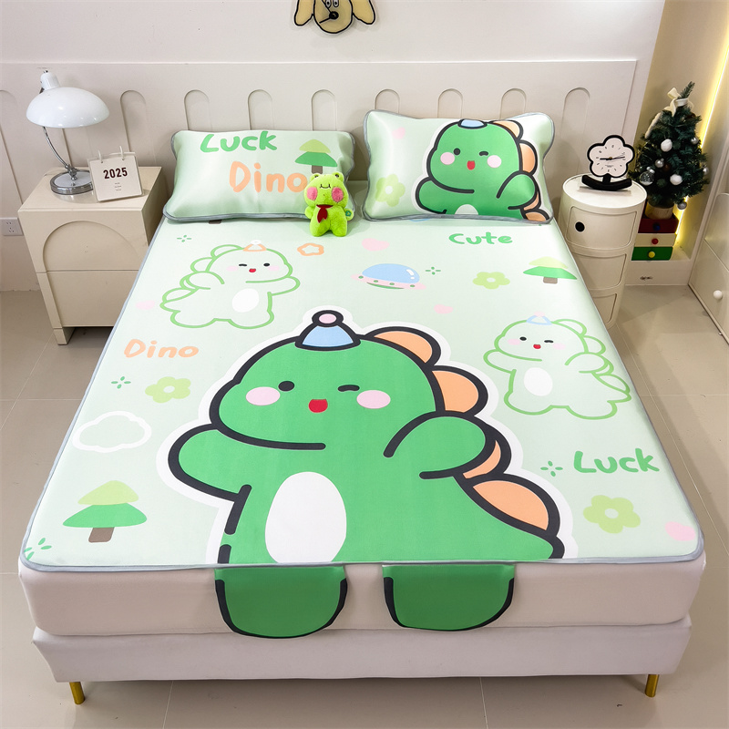 2025新款大版立体卡通异形碳光冰丝席