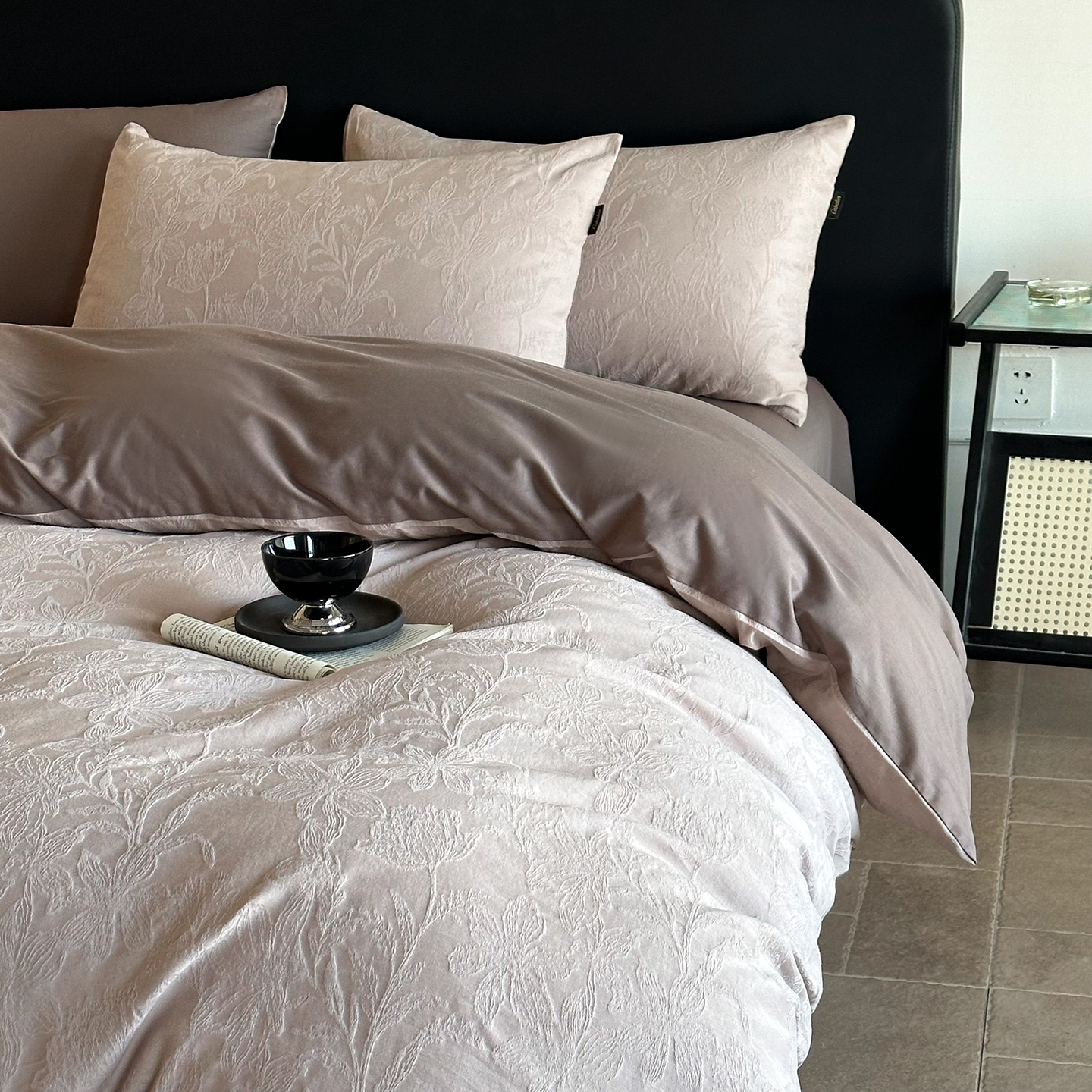 2026新款全棉厚织提花系列简约款四件套