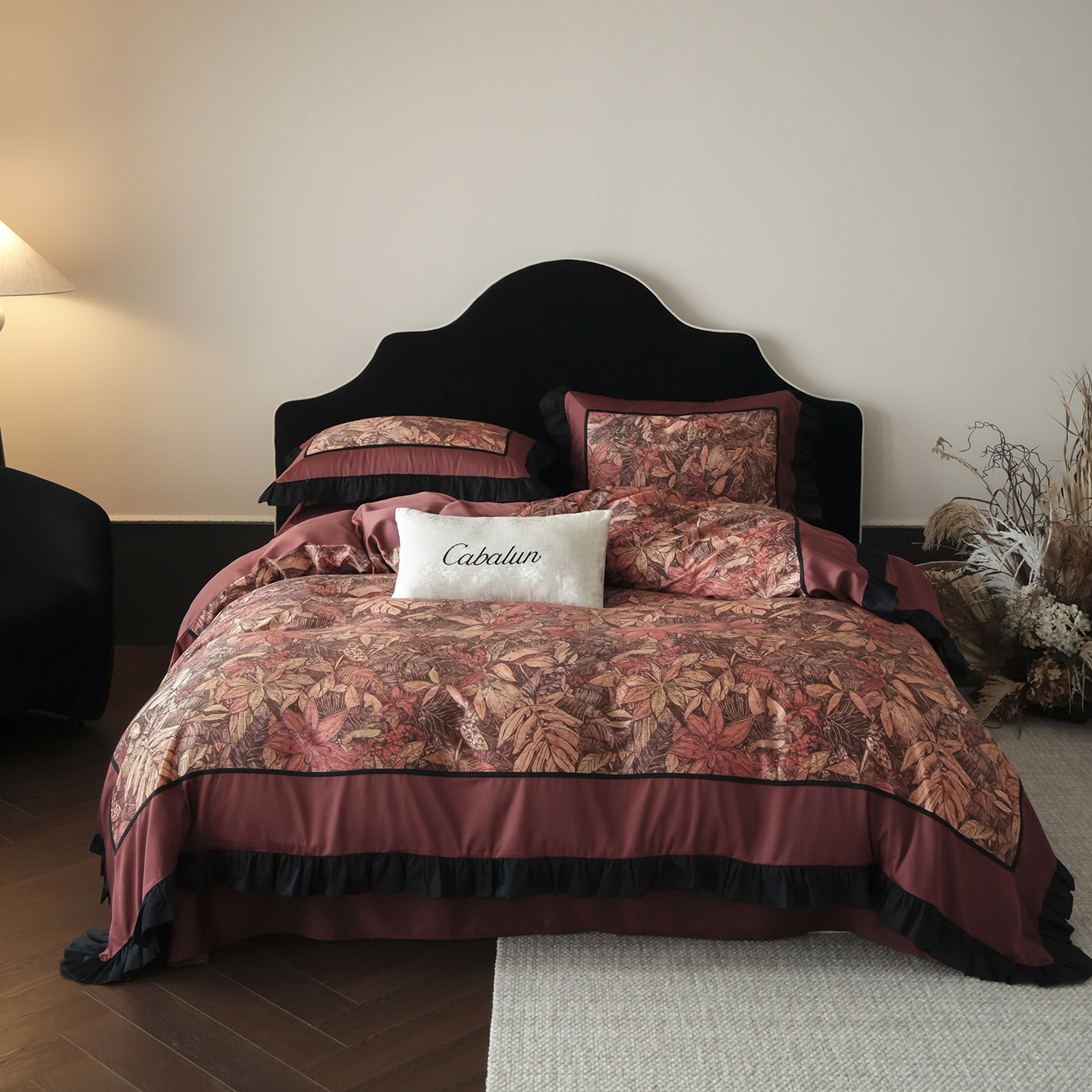 2026新款天丝棉法式复古风天丝棉拼接款四件套