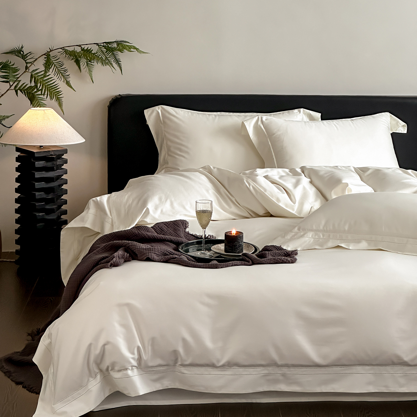 2026新款全棉安娜轻氧裸感棉亚朵同款四件套