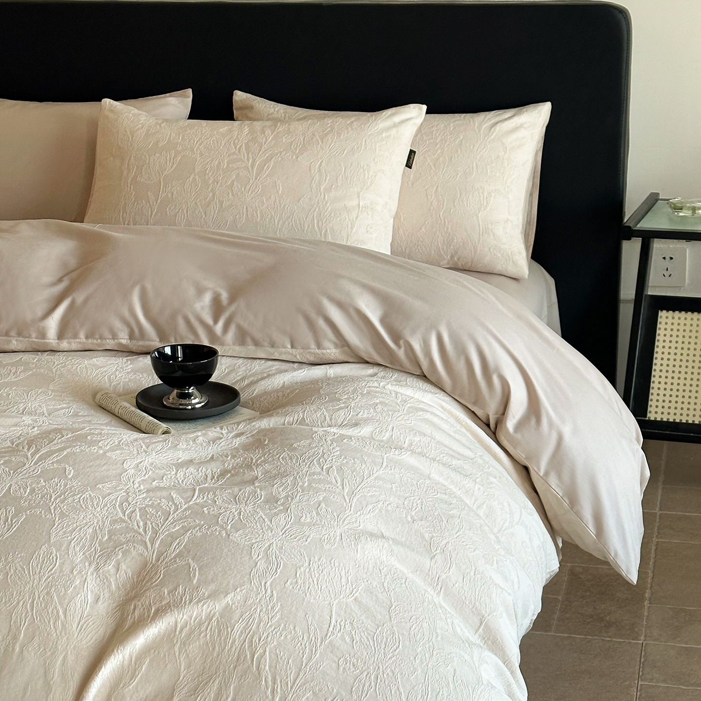 2026新款全棉厚织提花系列简约款四件套