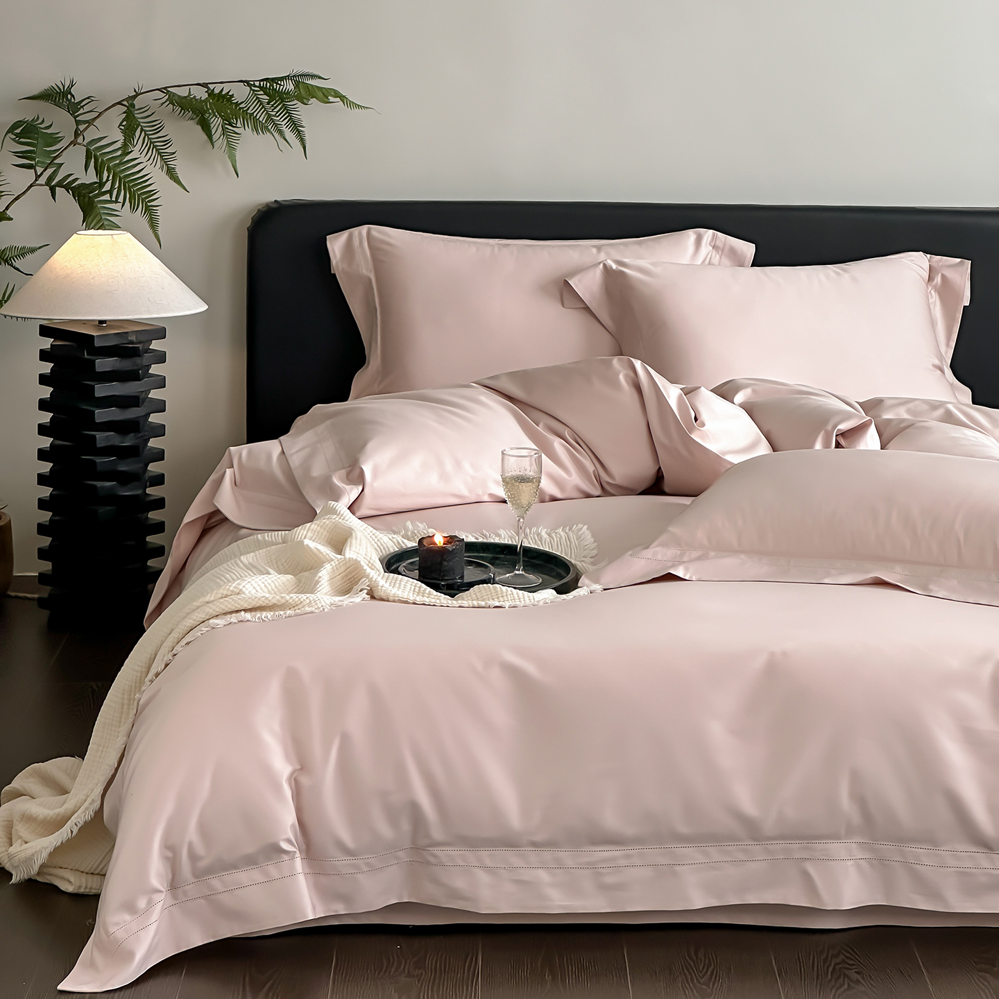 2026新款全棉安娜轻氧裸感棉亚朵同款四件套