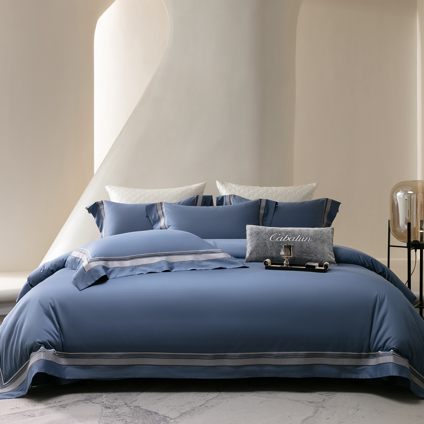 2026新款简奢高定超细旦全棉绣边系列四件套