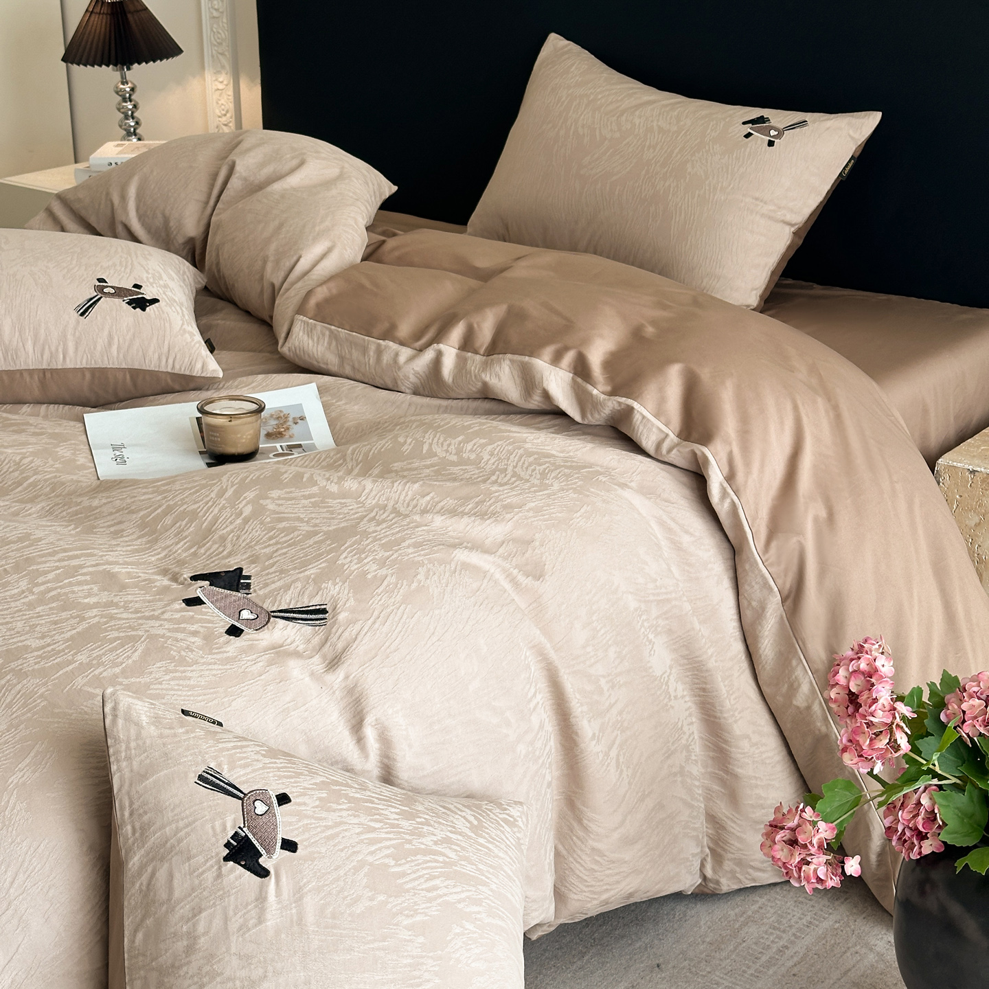 2026新款全棉厚织提花绣花款四件套