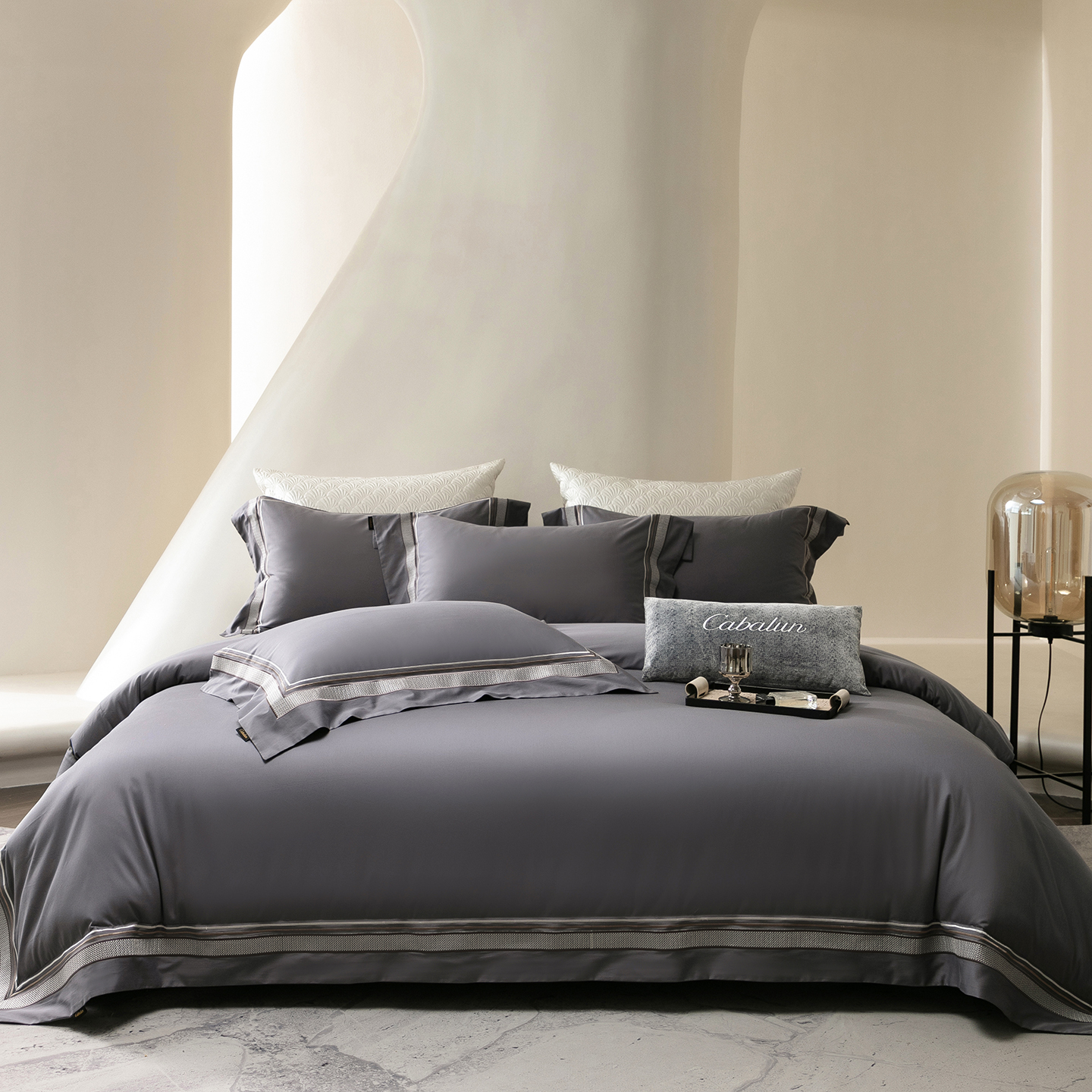 2026新款简奢高定超细旦全棉绣边系列四件套