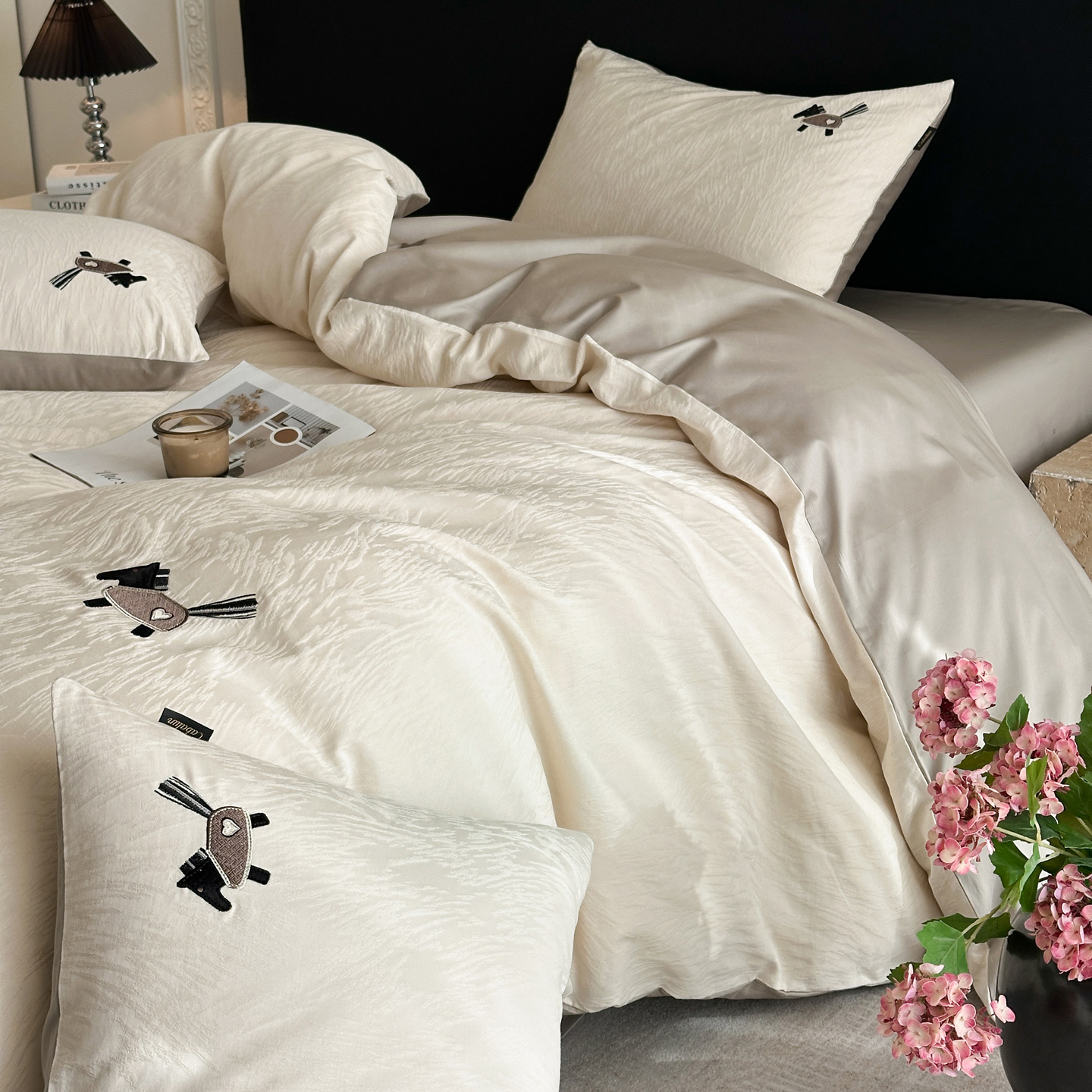 2026新款全棉厚织提花绣花款四件套