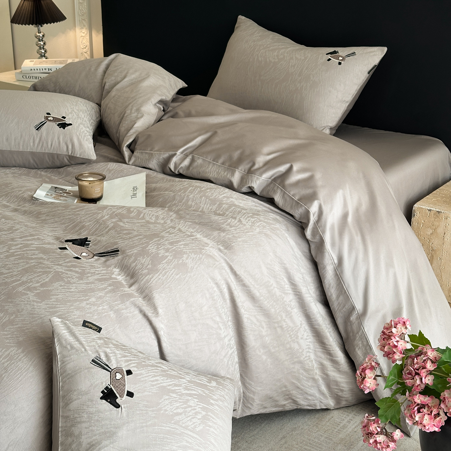 2026新款全棉厚织提花绣花款四件套