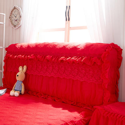 浪漫满屋系列 2022新款浪漫满屋床头罩 1.8米 大红色