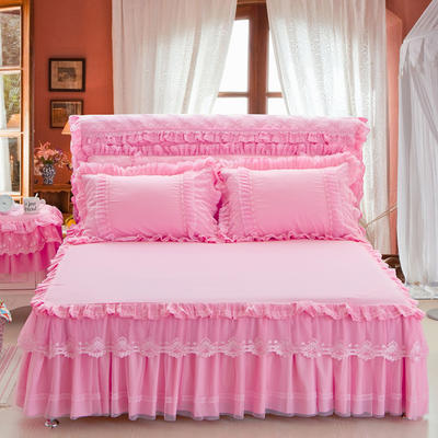 幸福约定系列 幸福约定床裙 180*200cm 粉色