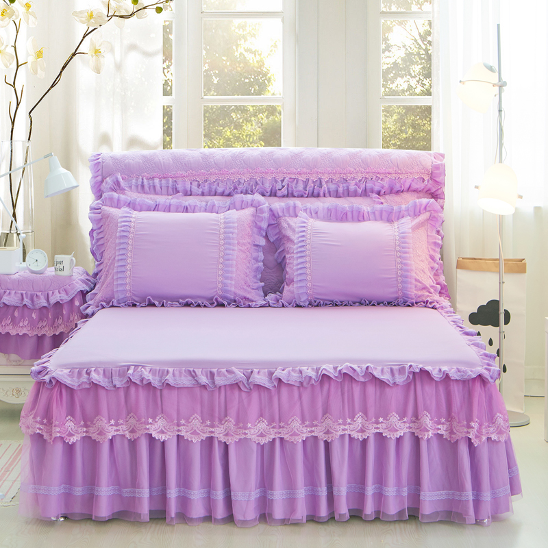 幸福约定系列 幸福约定床裙 180*200cm 紫色