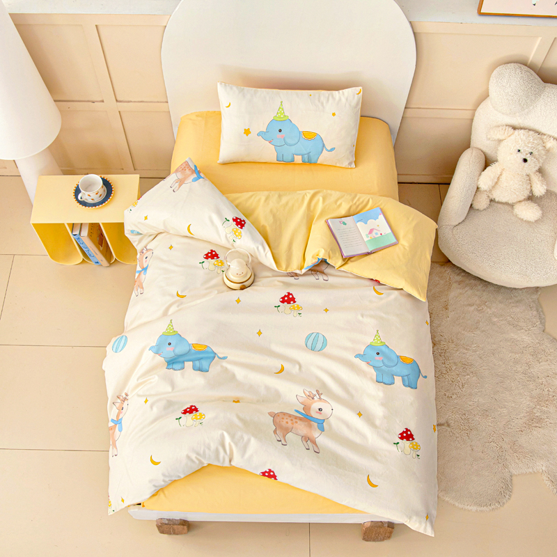 2026新款40S全棉数码印花-圆网系列幼儿园儿童套件 星月童话