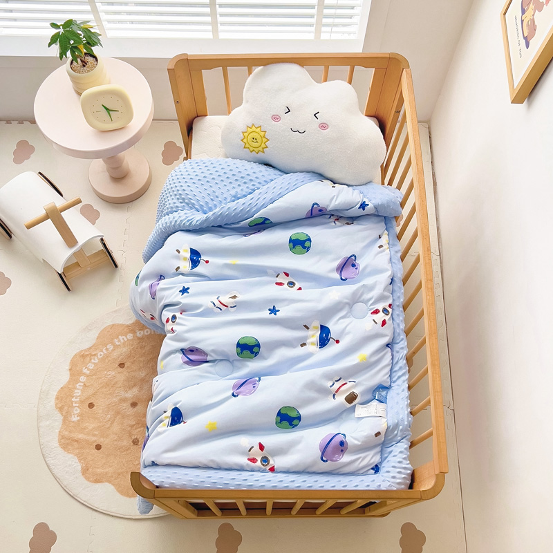 2025新款A类水洗棉儿童豆豆被子被芯 宇宙涂鸦