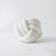 球形打结靠枕  ins风抱枕 直径25~30cm 白色