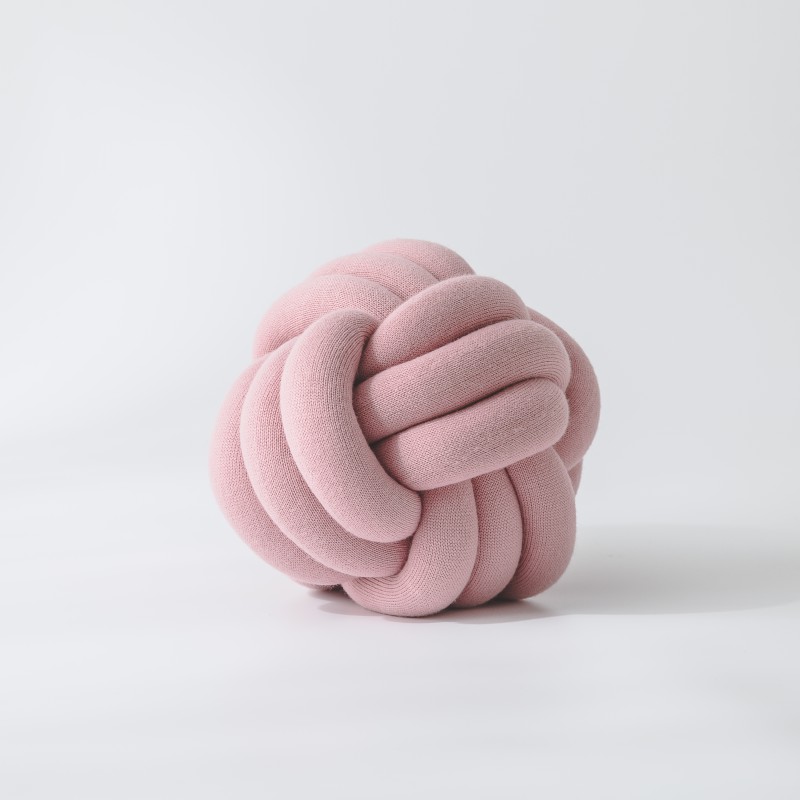 球形打结靠枕  ins风抱枕 直径25~30cm 粉红