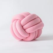 球形打结靠枕  ins风抱枕 直径25~30cm 粉色