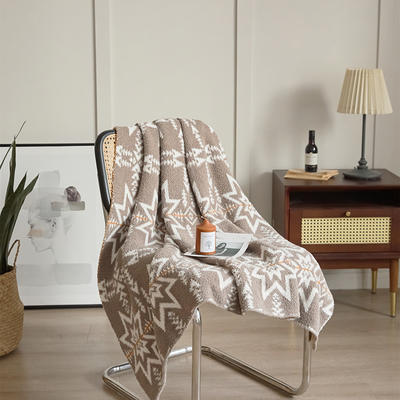 新款半边绒多功能毯子休闲毯盖毯旅行毯沙发毯床尾巾--格温德林 120*150cm 格温德林