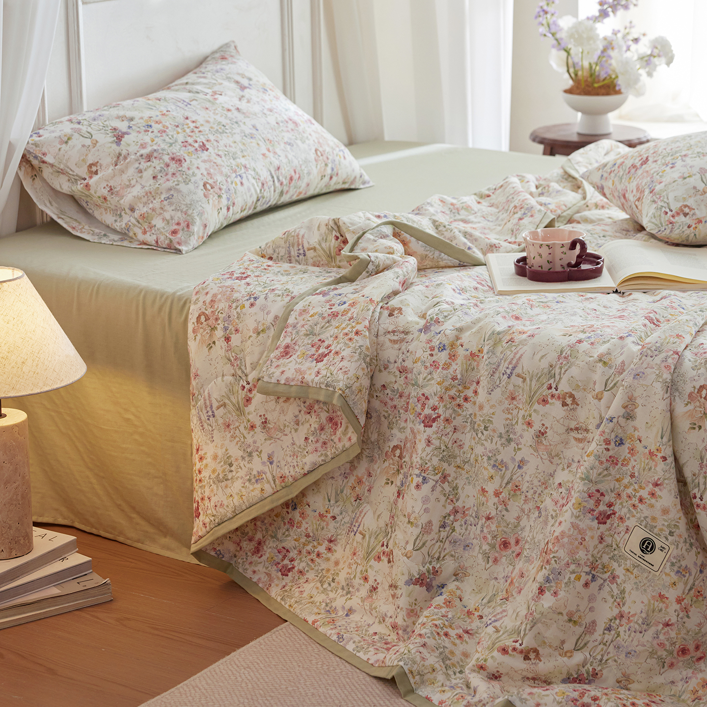 2026春夏新款双层纱印花夏被-爱丽丝漫游系列 睡美人