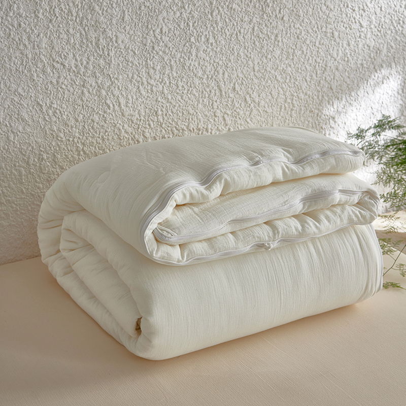 2024秋冬新款A类全棉雾感纱蚕丝蛋白被  被子被芯