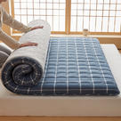 2023新款色织水洗棉棉花床垫 150*200cm（9厘米） 海蓝格