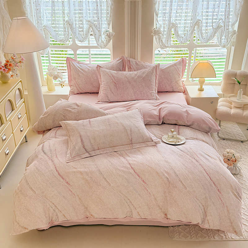 2025新款数码印花AB版四件套 唯一