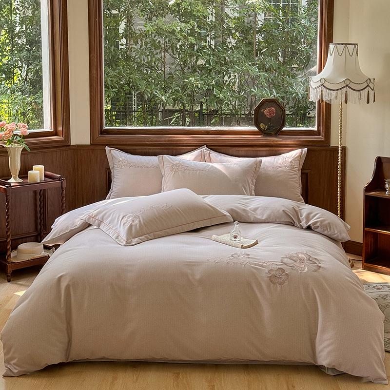 2024新款全棉纯棉生态磨毛绣花四件套