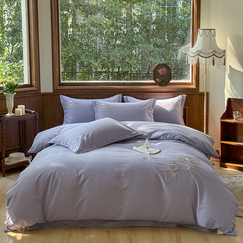 2024新款全棉纯棉生态磨毛绣花四件套