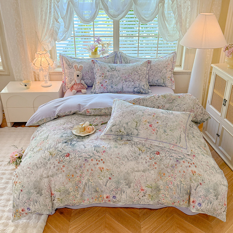 2025新款数码印花AB版四件套 幽若