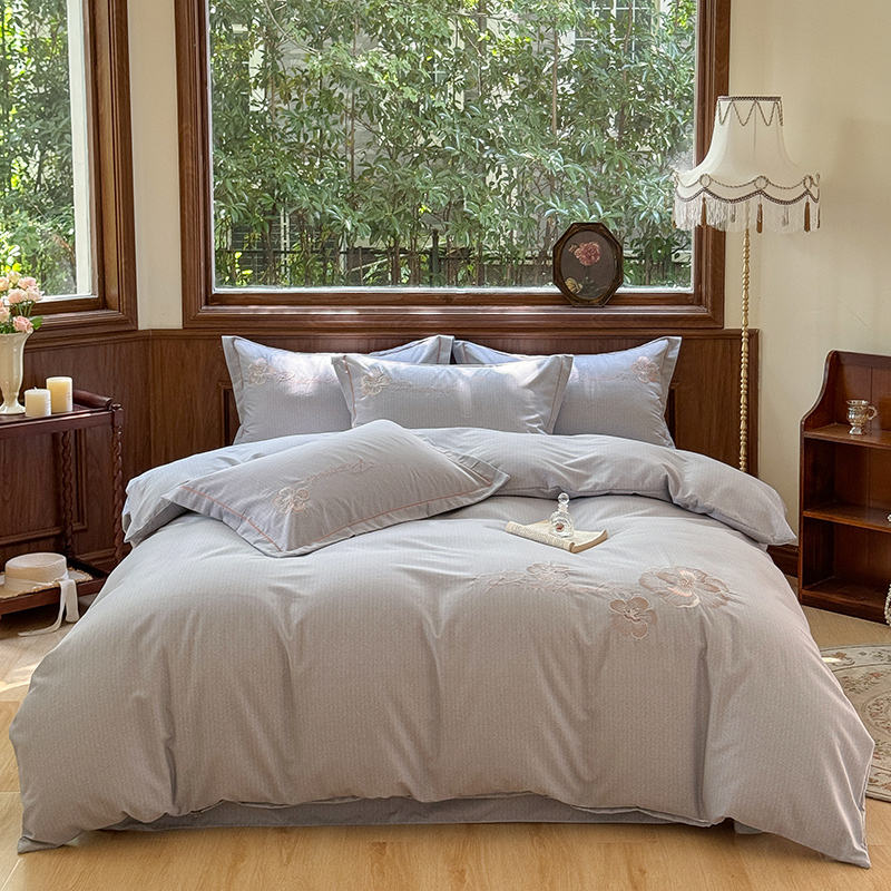 2024新款全棉纯棉生态磨毛绣花四件套