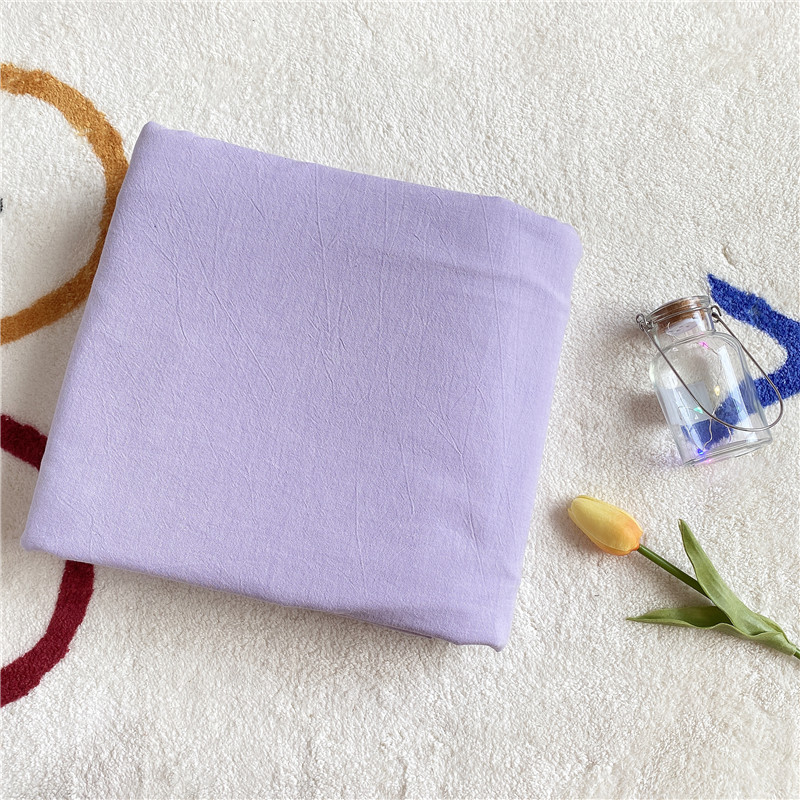 2020新款-全棉色织水洗棉ins彩虹系列单被套 200X230cm 被套 香芋紫
