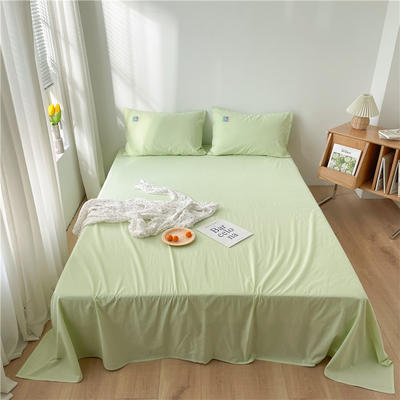 2021新款全棉水洗棉小红书系列单床单系列 床单245×250cm 亮绿