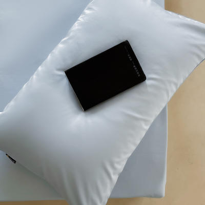 2023新款A类全棉长绒棉简系列--单枕套 枕套一对 简-软香蓝