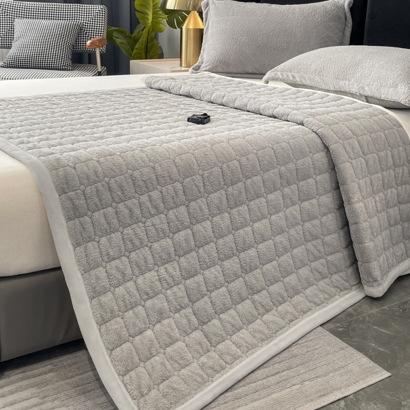 2023新款毛巾暖棉绒床垫系列 0.9x2m床垫 银灰