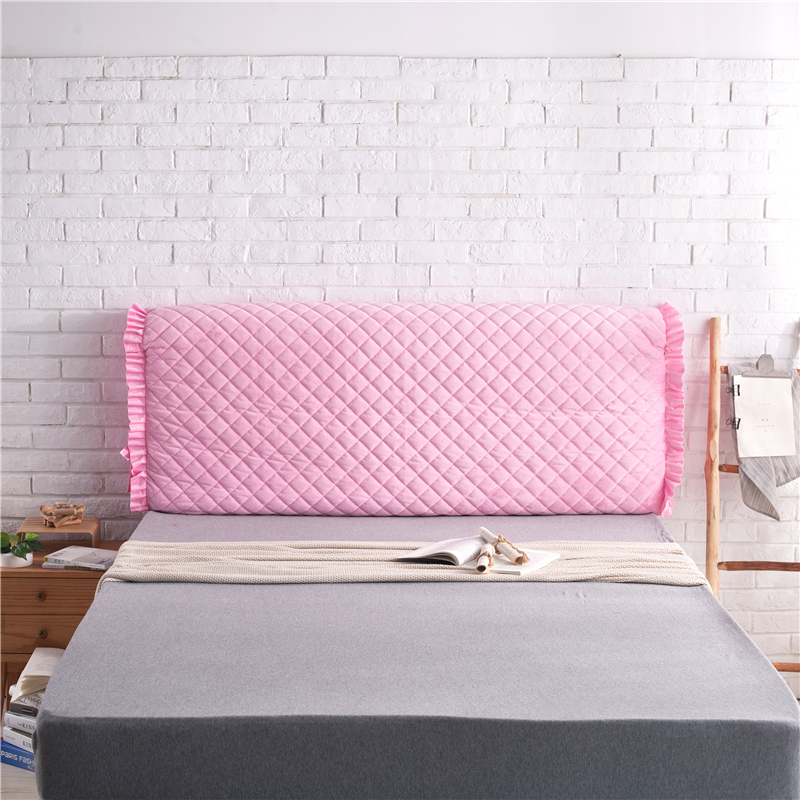 超柔夹棉床头罩 1.5米 粉色