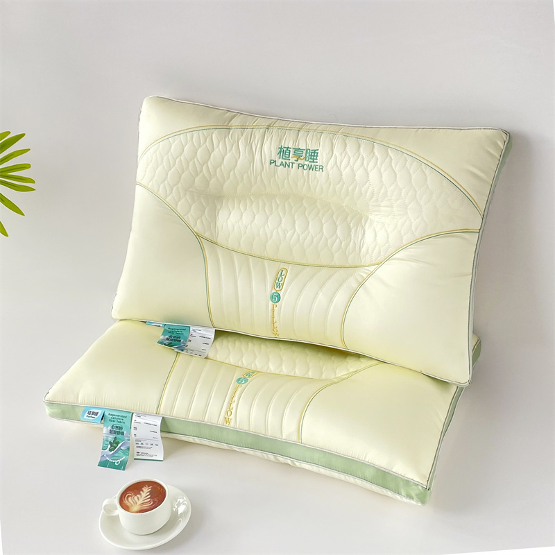 2023新款莫代尔乳胶植享睡分区舒弹护颈枕芯枕头（款二） 乳胶护颈枕低枕