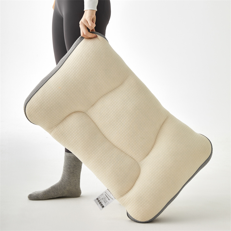 2023新款高端菠萝针织护颈按摩枕枕头枕芯