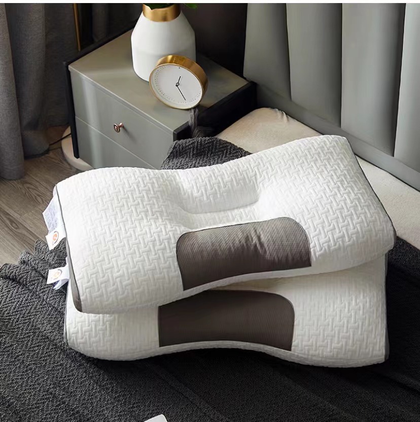 2023新款针织棉SPA枕按摩枕分区定位反牵引枕芯 48*74cm/只 针织SPA按摩枕【条纹款】-低枕