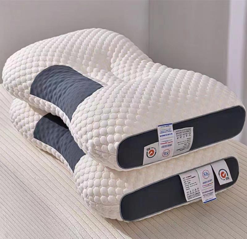 2023新款针织棉SPA枕按摩枕分区定位反牵引枕芯 48*74cm/只 针织SPA按摩枕【加厚款】枕皮