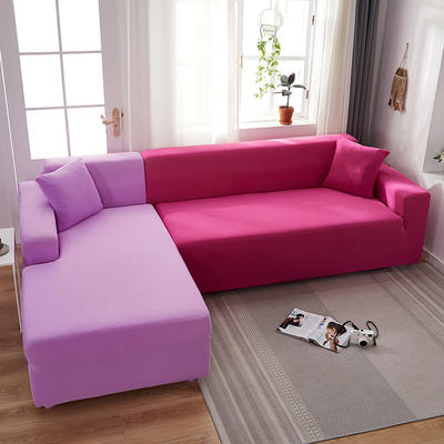 2020新款纯色贵妃沙发套 单人（90-140cm) 浅紫
