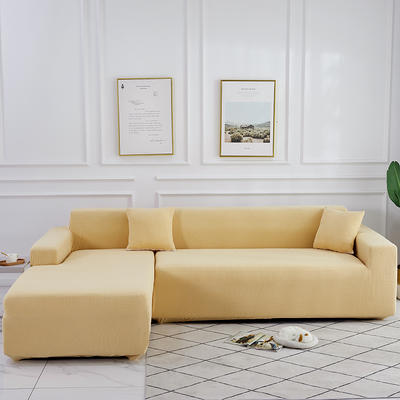 2020新款玉米绒沙发套 单人（90*140cm） 玉米绒-米黄