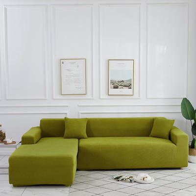 2020新款玉米绒沙发套 单人（90*140cm） 玉米绒-苹果绿
