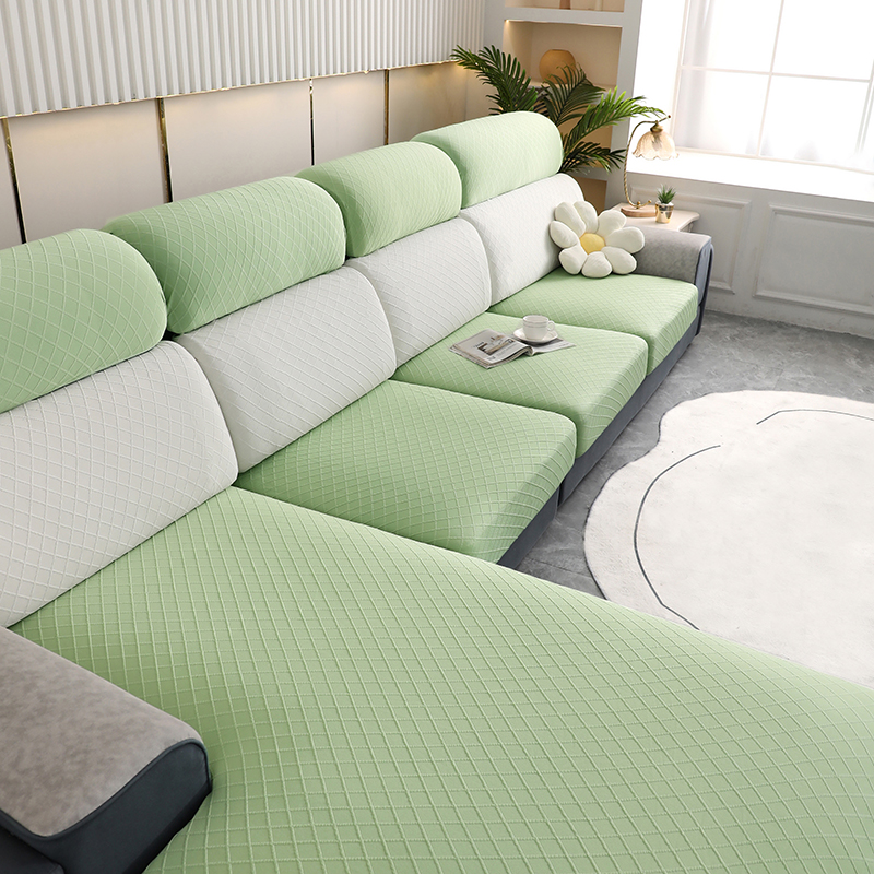 2022新款华夫格纯色沙发笠 常规单人（宽50-70，长50-70） 华夫格-混色